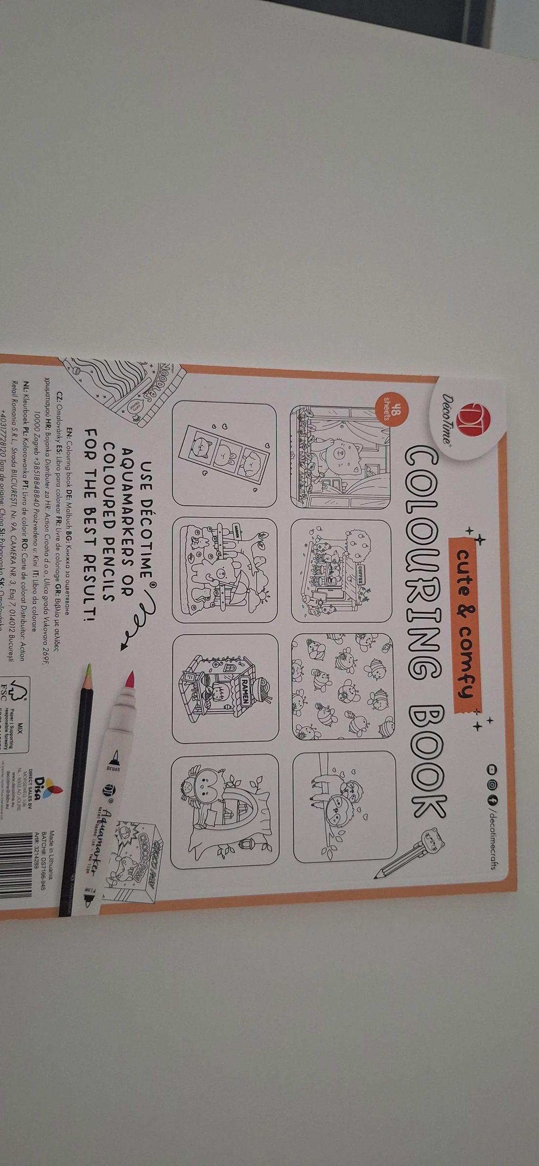 Livre coloriage cute&comfy decotime – photo 3